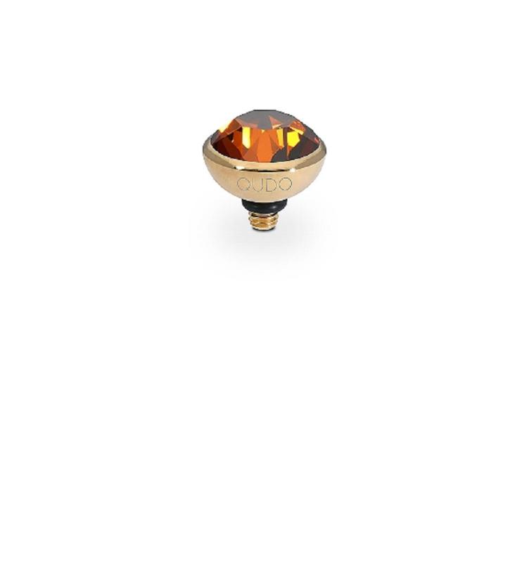 Bottone 10mm Edelstahl_gelb_rosé_smoked amber - 0