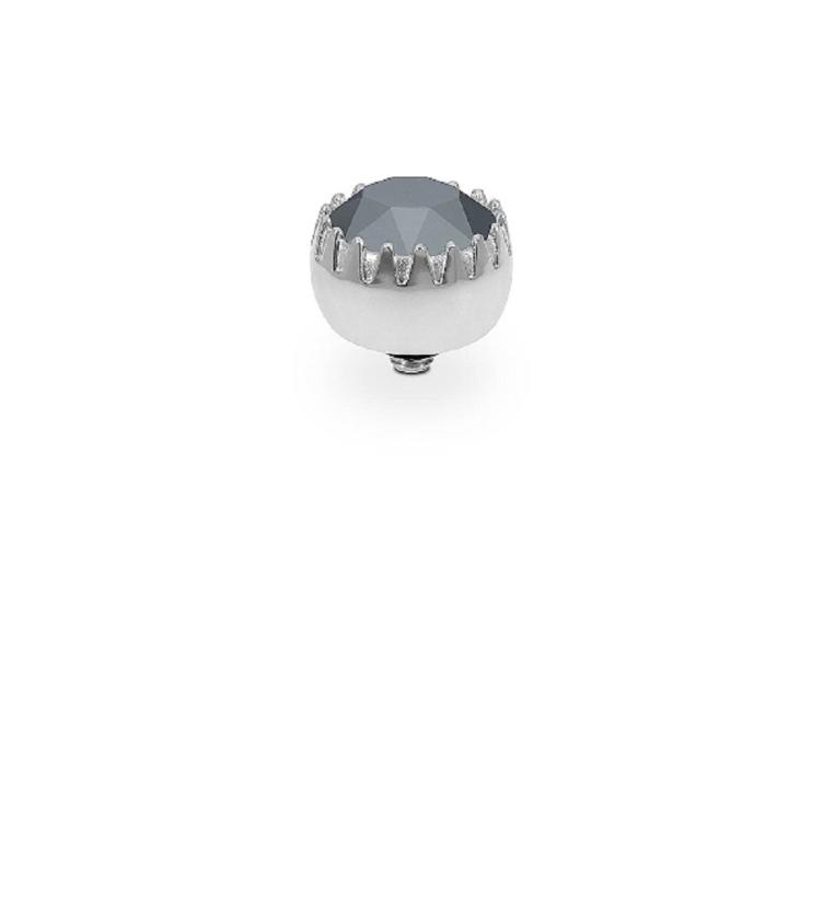 Qudo Aufsatz London Big 10.5mm, in edelstahl, gelb und rosé_jet hematite