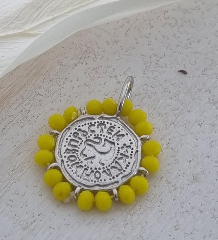 esha jewel Kettenanhänger/Charm Silber 925, rhodinier, gelb