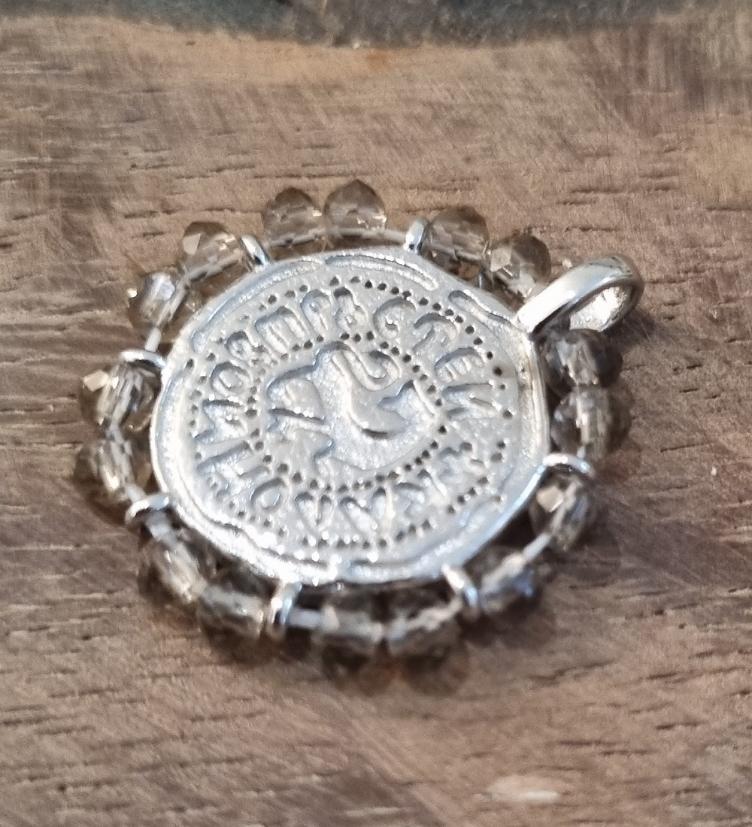 esha jewel Kettenanhänger/Charm Silber 925, rhodinier, grau