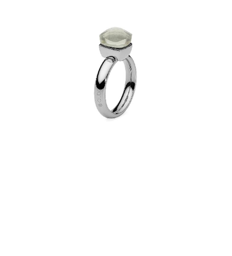 Qudo Firenze Ring edelstahl_gelb_rosé_white topaz - 1