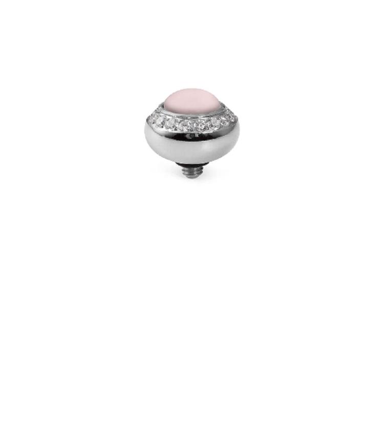 Qudo Tondo 10mm, edelstahl, gelb und rosé_ pastel rose pearl
