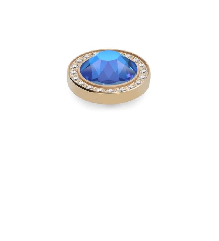 Qudo Canino Deluxe edelstahl, gelb und rosé_ royal blue delite - 0
