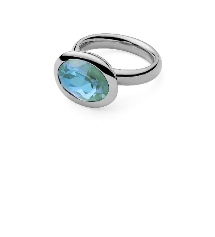 Qudo Fingerring Tivola small edelstahl, gelb und rosé_silky sage delite - 0