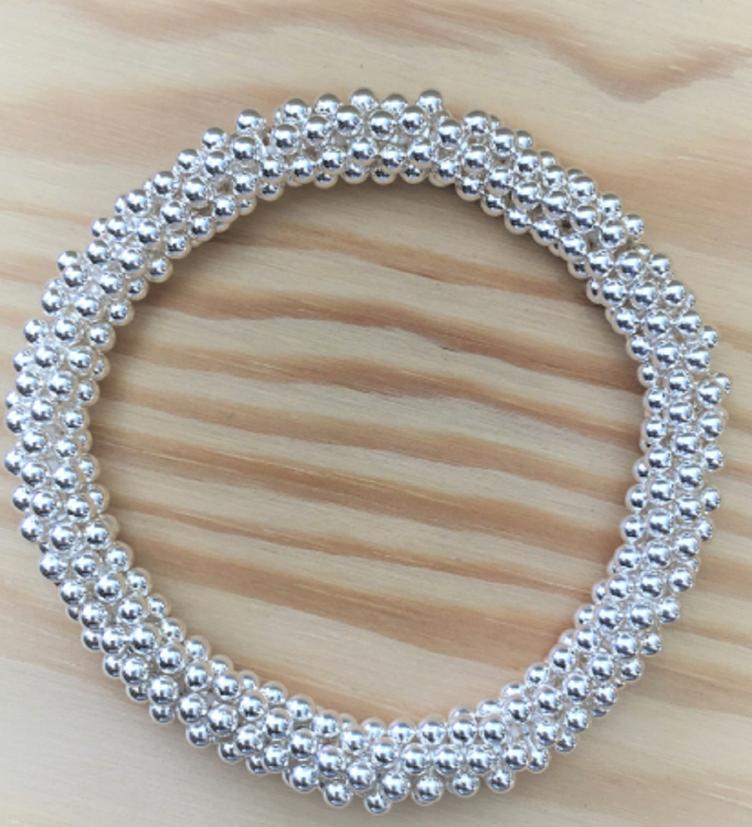 esha jewel Elastik Armband Silber 925