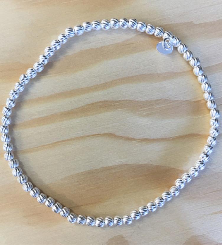 esha jewel Silber 925 gewelltes Kugelarmband