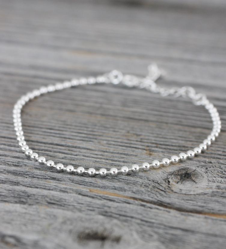 esha jewel Silber Armband mit Verschluss 2mm