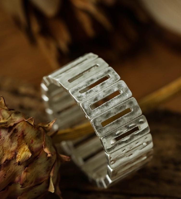 Andrani Armband aus hochwertig rhodiniertem Metall Silber - 0