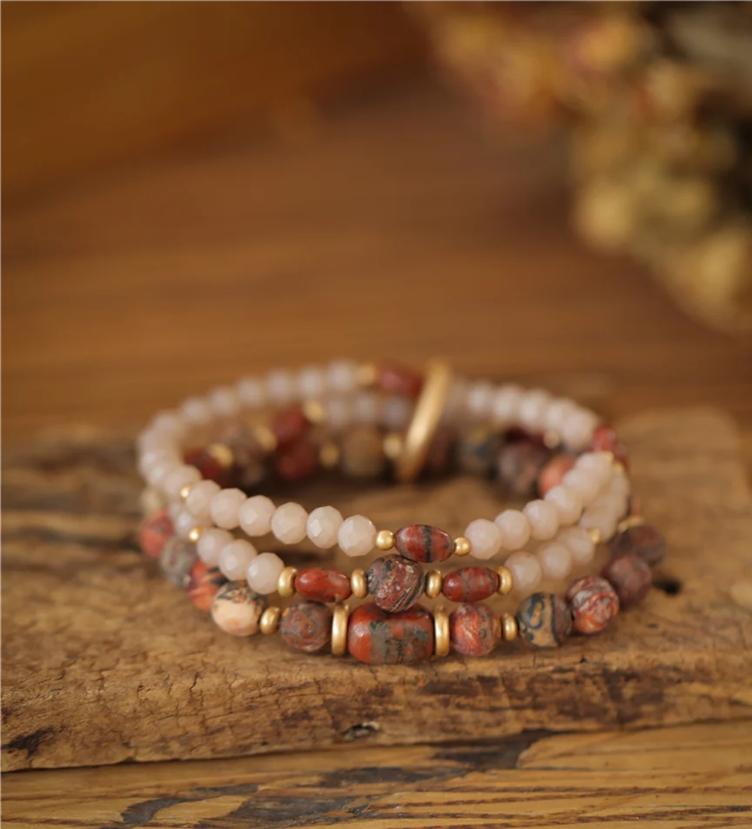 Andreani Armband mit echtem Leoparden Jaspis