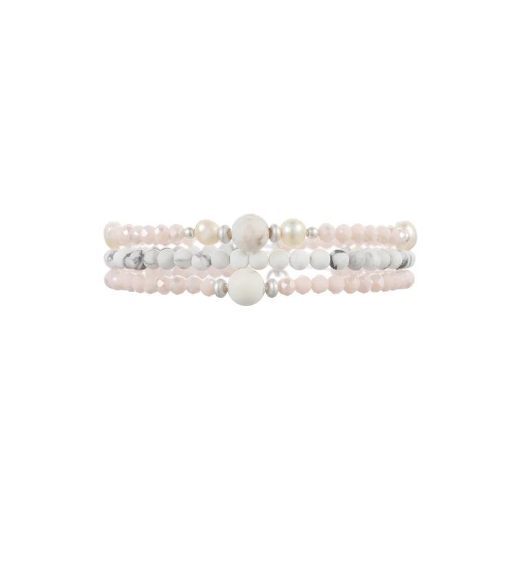 Andreani Armband mit echten Süsswasserperlen, Steinen und Glas - 1