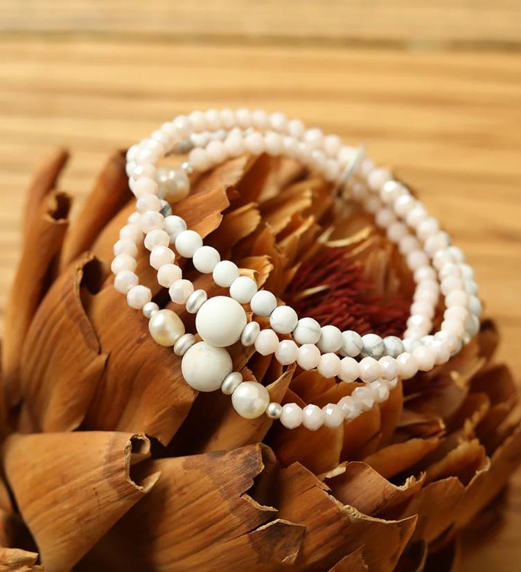 Andreani Armband mit echten Süsswasserperlen, Steinen und Glas - 0