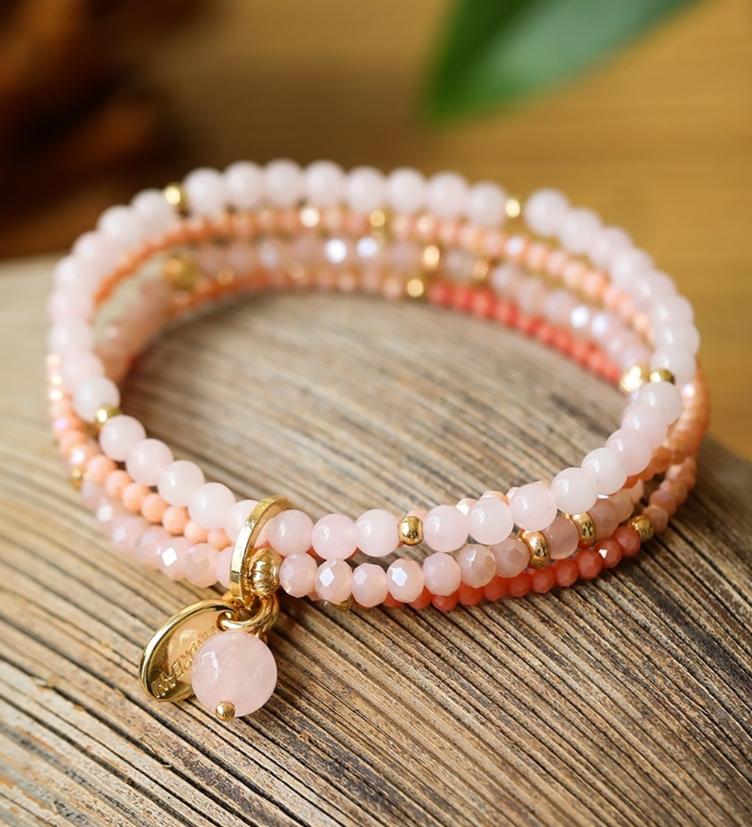 Andreani Elastikarmband grüner Achat