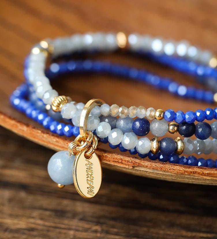 Andreani Elastikarmband mit rotem Achat