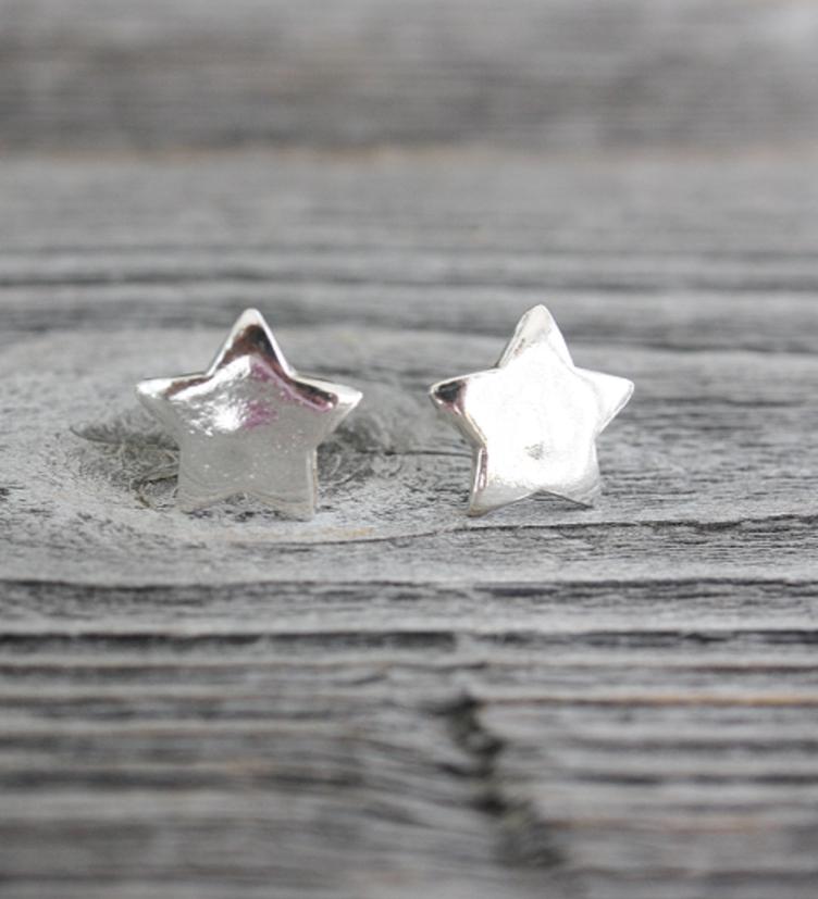 esha jewel Silber 925 Stern Ohrstecker