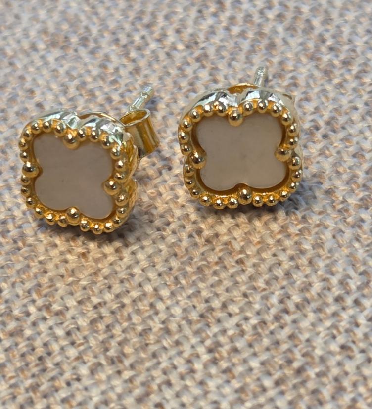 esha jewel Ohrstecker Kleeblatt