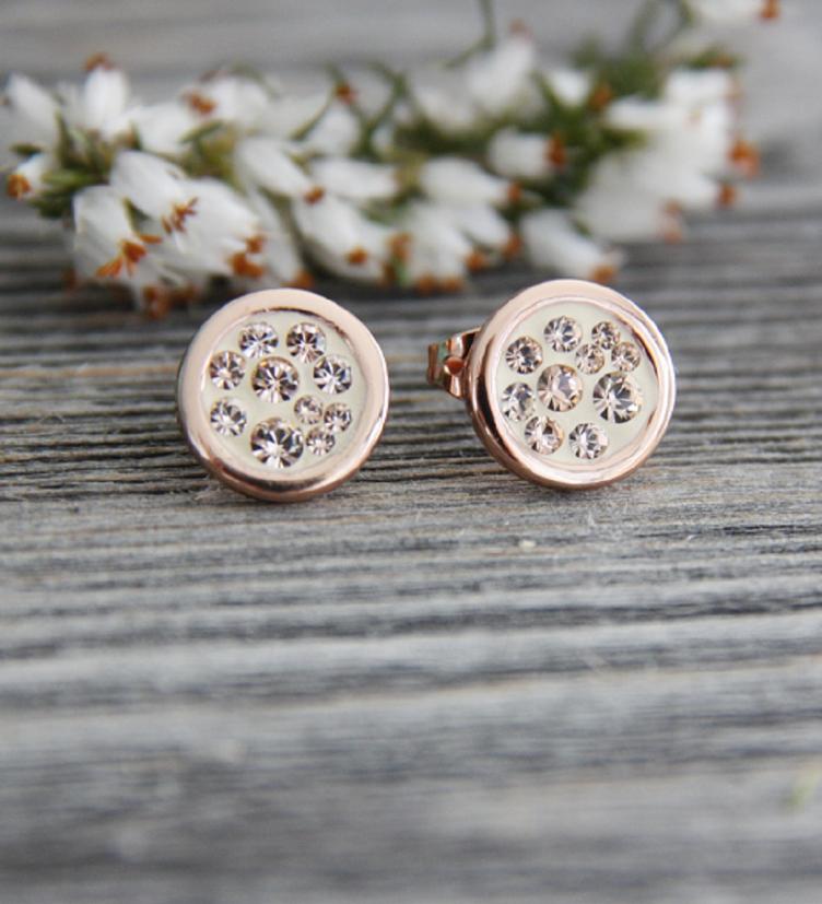 esha jewel Ohrsteckerr Modeschmuck rosé