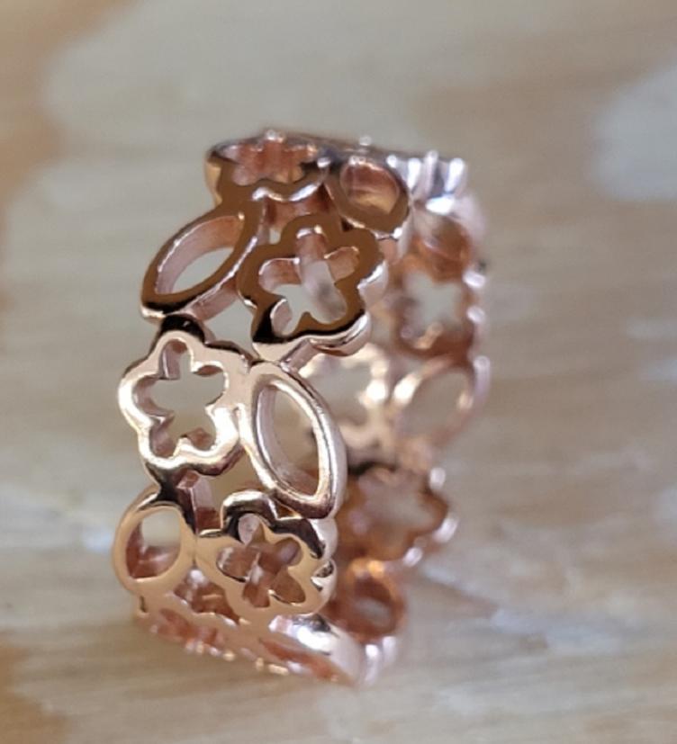 esha jewel Fingerring Silber rosé vergoldet