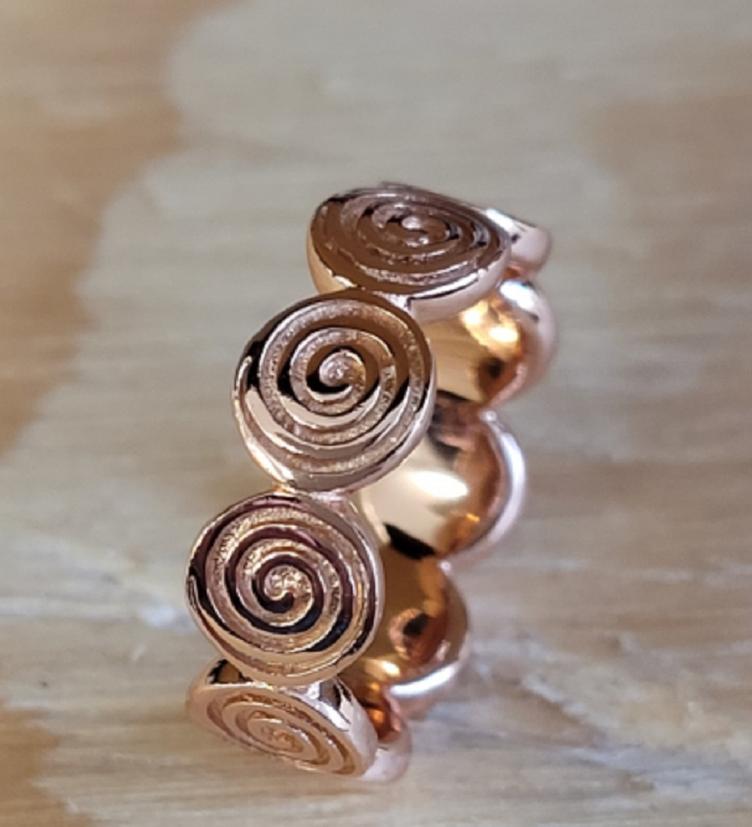 esha jewel Silber Fingerring Silber 925 rosé