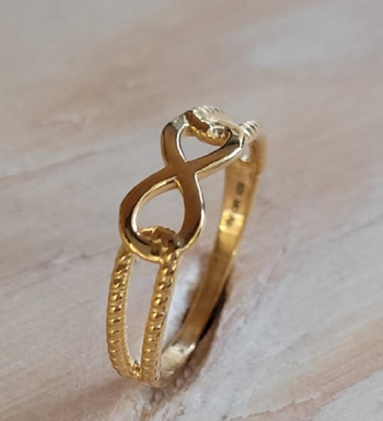 esha jewel Silber 925 Fingerring gelb vergoldet