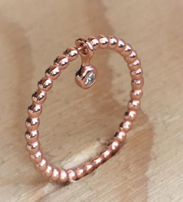 esha jewel Knöchelfingerring Silber 925 rosé
