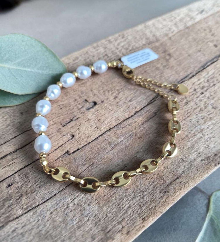 Andreani Armband aus Edelstahl gelb vergoldet