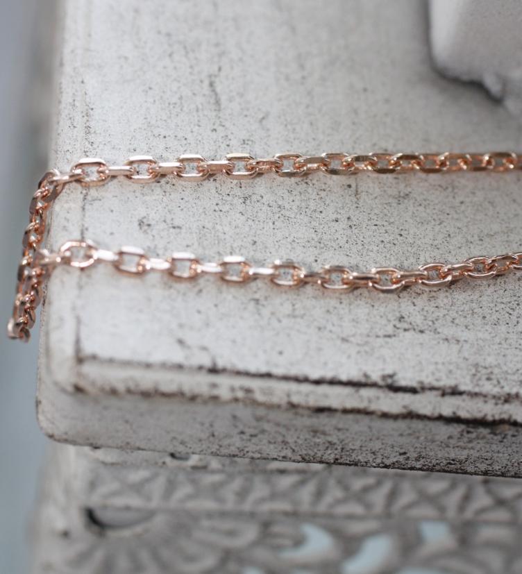 esha jewel Ankerkette Silber rosé 1.5mm. Diverse Längen